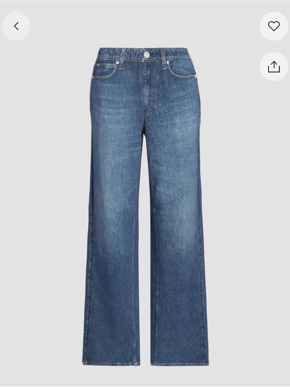 Rag & bone Miramar Terry Wide Leg Jeans